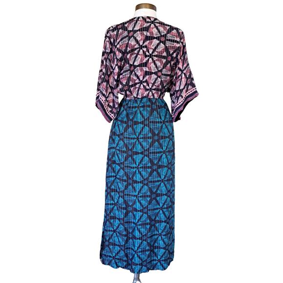 Anthropologie Bl-nk London Lisette Metallic Kimono Dress Size XS - Picture 4 of 14